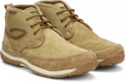 Woodland Mid Ankle Sneakers For Men(Khaki, Brown)
