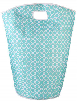 Miamour Fabric Laundry Bag, 20 Litres, Aqua Green 