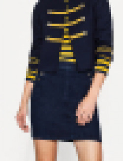 ESPRIT Navy Blue Denim Mini Pencil Skirt