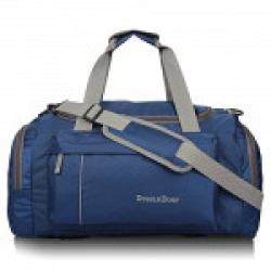 Dussle Dorf Polyester 40 liters Navy Blue and Grey Travel Duffle Bag