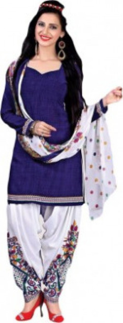 FabTag - Giftsnfriends Synthetic Printed Salwar Suit Dupatta Material, Kurta & Churidar Material(Un-stitched)