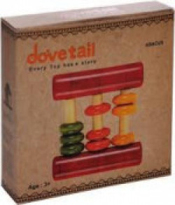 Dovetail Wooden Abacus, Multi Color