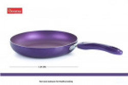 Crystal Vivid Aluminium Induction Base Non-Stick Fry Pan, 240mm, Purple
