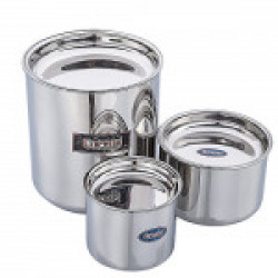 Expresso Stainless Steel Deep Cooker Pot with Lid, Suitable for 3 liters Prestige Outer-Lid Pressure Cooker