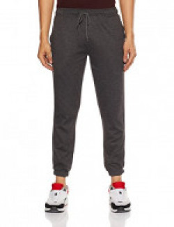 Peter England Perform Men's Track Pants (CPT318006660_Dark Grey Solid_XX-Large)