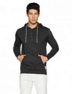 Symbol Amazon Brand Men's Printed Sweatshirt (AW17-SW-RN-25_M_Dark Grey Melange)