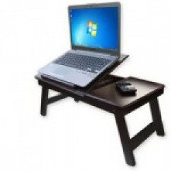 Victor Solid Wood Portable Laptop Table(Finish Color - walnut brown)