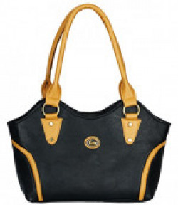 Fristo Women's Handbag (FRB-036, Black and Beige)