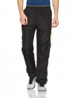 Qube by Fort Collins Fort Collins Men's Relaxed Fit Casual Trousers (98120 P_Black_28W x 28L)