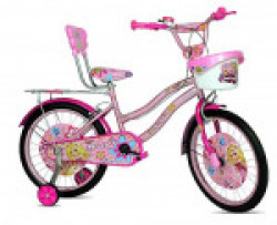 Allwyn Maggie 1408 Single Speed 14T with Side Wheel Bicycle for Kids 2-5 Years - (Pink)