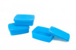 Signoraware Handy Square Plastic Set, Set of 3, T Blue