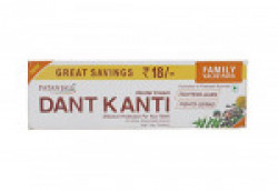 Patanjali Dant Kanti Toothpaste Value Pack - 300 g (200 g x1N and 100 g x1N) + 1N Toothbrush)