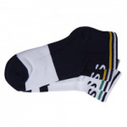 Spykar Men's Cotton Ankle Socks (Pack of 2) (SPY/MS/W1501_NAVY/WHITE_22.00 cm-Free Size)