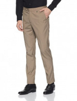 Indigo Nation Men's Suit Trousers (8907372926674_1IT8199136_36W x 33L_Brown)
