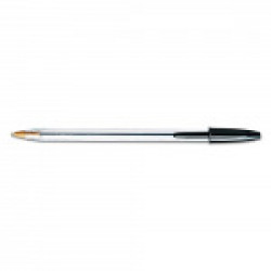 BIC Cristal Stic Ball Pen - Pack of 12, Black