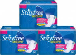Stayfree Secure Cottony Soft Sanitary Pad(Pack of 60)