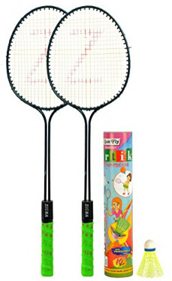 Klapp Zigma Badminton Set With 6 Shuttle & Two Racquet