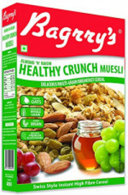 Bagrry's Almond n Raisin Healty Crunch Muesli, 500Gm