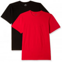 Parx Men's Solid Regular Fit T-Shirt (XMKA03639-X3_Multicoloured_44) (Pack of 2)