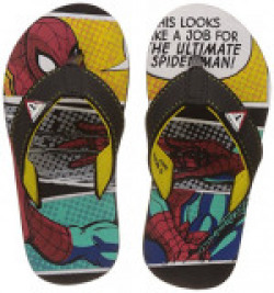 Spiderman Boy's Black and Yellow Flip-Flops and House Slippers - 5 kids UK/India (22 EU)