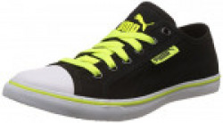 Puma Women's Streetballer Dp Puma Black and Safety Yellow Sneakers - 3 UK/India (35.5 EU)