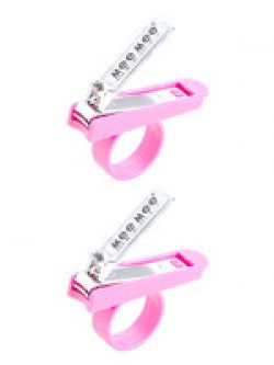 Mee Mee Gentle Nail Clipper with Easy Grip, Pink (Pack of 2)