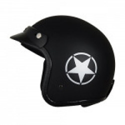 Autofy O2 Front Open Helmet (Black and Grey, M)