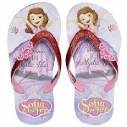 Sofia The First Girl's Purple Flip-Flops-9 Kids UK/India (27 EU)(DPPGFF0300)