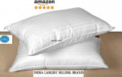 Jaipuri haat Cotton 17x27-inch White Pillow (Pack of 2)