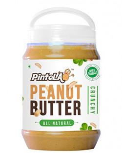 Pintola All Natural Crunchy Peanut Butter, 2.5Kg (Unsweetened, Non-GMO, Gluten Free, Vegan)