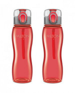 Milton Rock Unbreakable Tritan Water Bottle Set, 750ml, Set of 2, Red