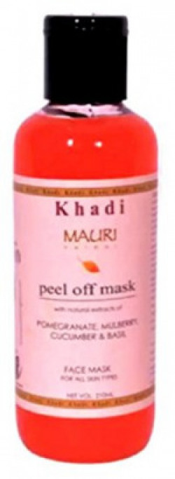 Khadi Peel Off Mask - Anti-Acne & Dead Skin Remover - Enriched With Pomegranate & Cucumber - 210 Ml