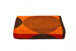 CASALINO - Monarch Premium 100% Cotton Jacquard 500 GSM Large Bath Towel. (75 X 150cm.) - Yellow,Red & Brown