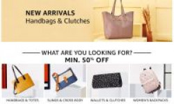Minimum 50% - 80% Off on Handbags & Clutches