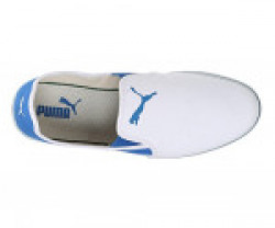 Puma Men's Gray Slip On NU IDP White-Royal Blue Sneakers - 9 UK/India (43 EU)(36777304)