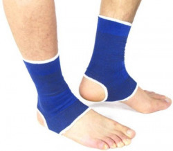 Monika Sports pro relief ( pair ) Ankle Support (Free Size, Blue)