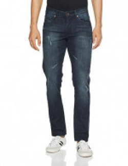 Breakbounce Men's Slim Fit Jeans (Grove_Dark Indigo_28W x 31L)