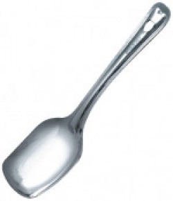 Crystal Square Medium Stainless Steel Serving Spoon, Silver