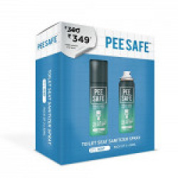 Pee Safe Toilet Seat Sanitizer Spray - 50 ml (Mint) (Pack of 3)