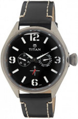 Titan Purple Upgrades Analog Black Dial Men's Watch - 9478QL01J
