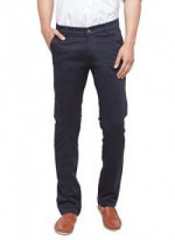 Ben Martin Men's Regular Fit Cotton Trousers Navy Blue_36