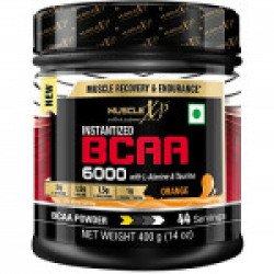 Muscle XP Instantized BCAA 6000 with L-Alanine and Taurine -44 Servings, 400 g (Orange)