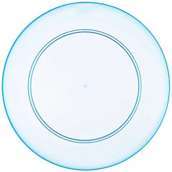 Haixing Plastic Half Plate Set, 20cm, Set of 2, Multicolour