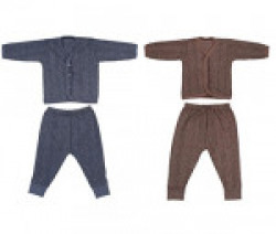 Littly Front Open Baby Thermal Set, Pack of 2 (Dark Colors)