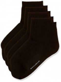 Bonjour Women's Socks (Pack of 4)(BRO8002_BK-PO4_Multicoloured_Free)