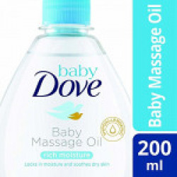 Baby Dove Rich Moisture Baby Massage Oil, 200ml