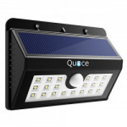 Quace 20 LED Solar Light (Black, Plastic)