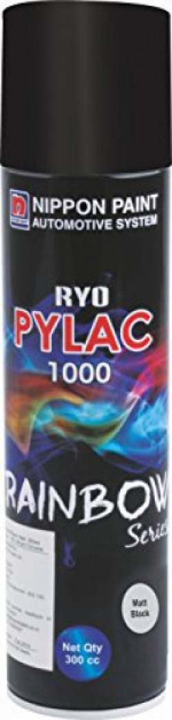 Nippon Paint Ryo Pylac 1000 Spray Paint (300 ml, RS-Matt Black)