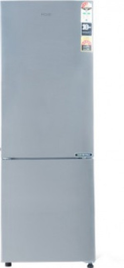 Haier 256 L Frost Free Double Door Bottom Mount 3 Star Refrigerator(Shinny Steel, HRB-2763CSS-E)