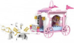 Webby Girls Princess Horse Carriage Building Block Set(Multicolor)